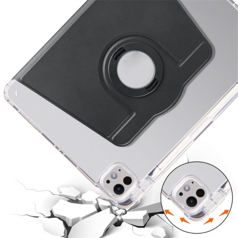 Case iPad Pro 13 (2025) Drehbarer Ständer Und Abnehmbare Transparente Rückseite