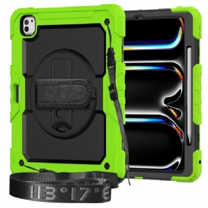 Hülle Für iPad Pro 13 (2025) Robust Mit Displayschutzfolie Und Schultergurt