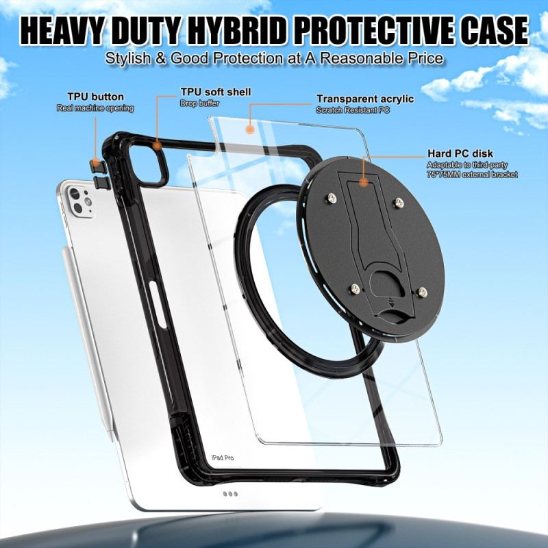 Hülle Für iPad Pro 13 (2025) Transparent Mit Ständer