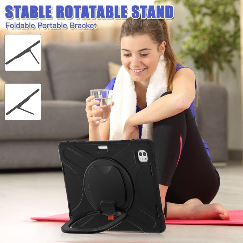 Hülle iPad Pro 13 (2025) Drehbarer Ständer Und Griff