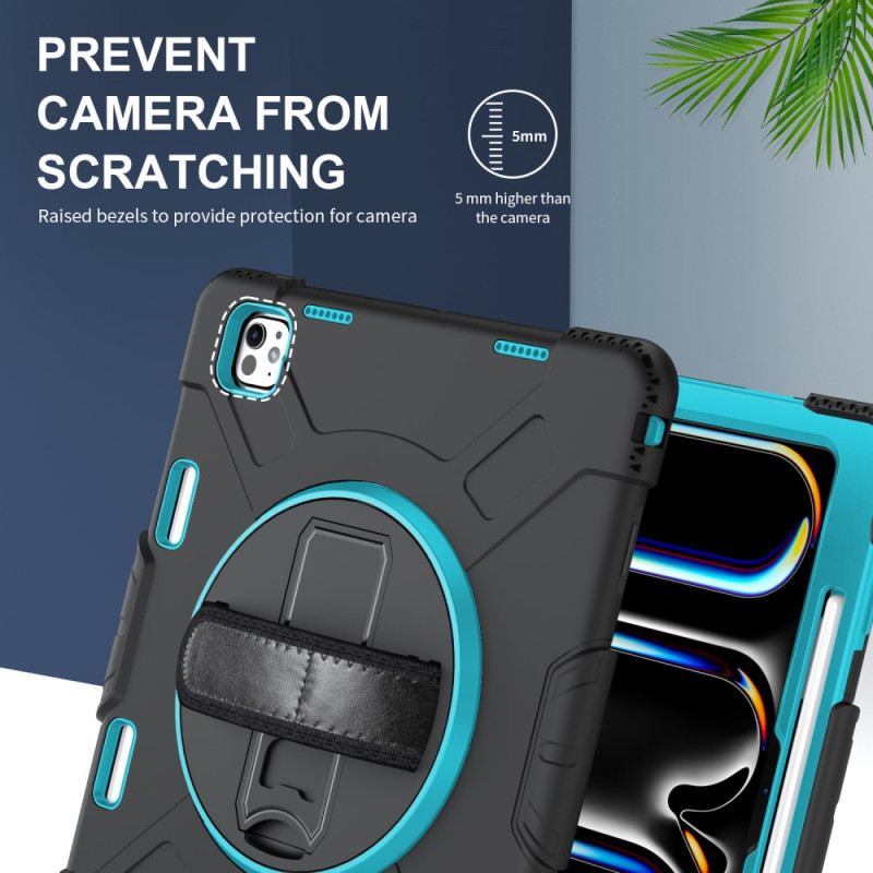 Hülle iPad Pro 13 (2025) Handyhülle Extrem Robuster Ständer Und Schultergurt