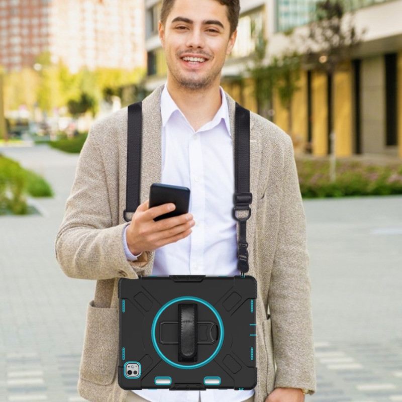 Hülle iPad Pro 13 (2025) Handyhülle Extrem Robuster Ständer Und Schultergurt