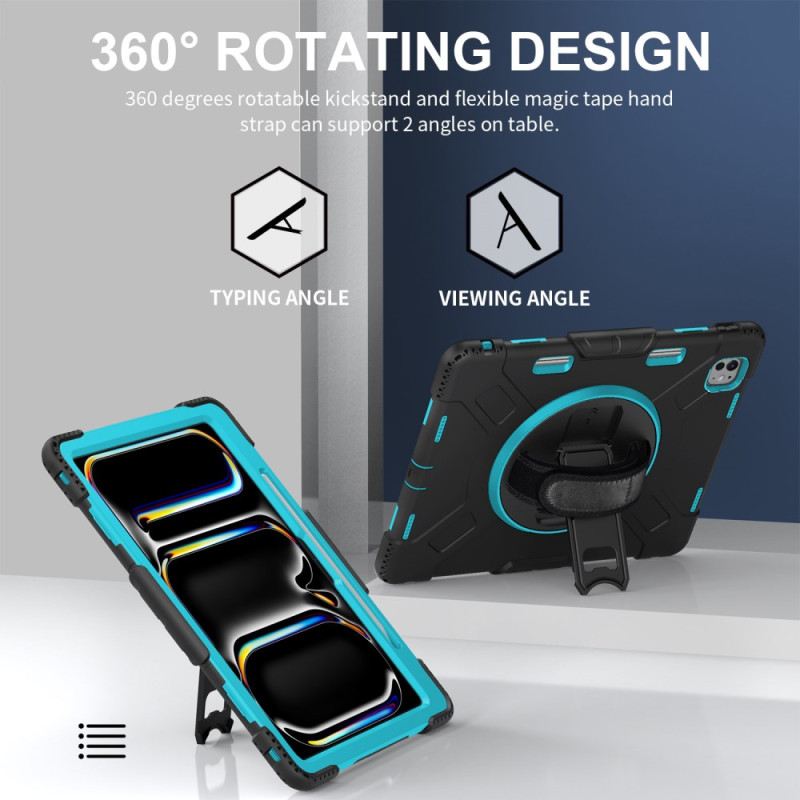 Hülle iPad Pro 13 (2025) Handyhülle Extrem Robuster Ständer Und Schultergurt