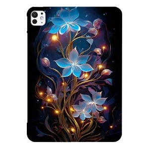 Hülle iPad Pro 13 (2025) Handyhülle Leuchtende Blumen