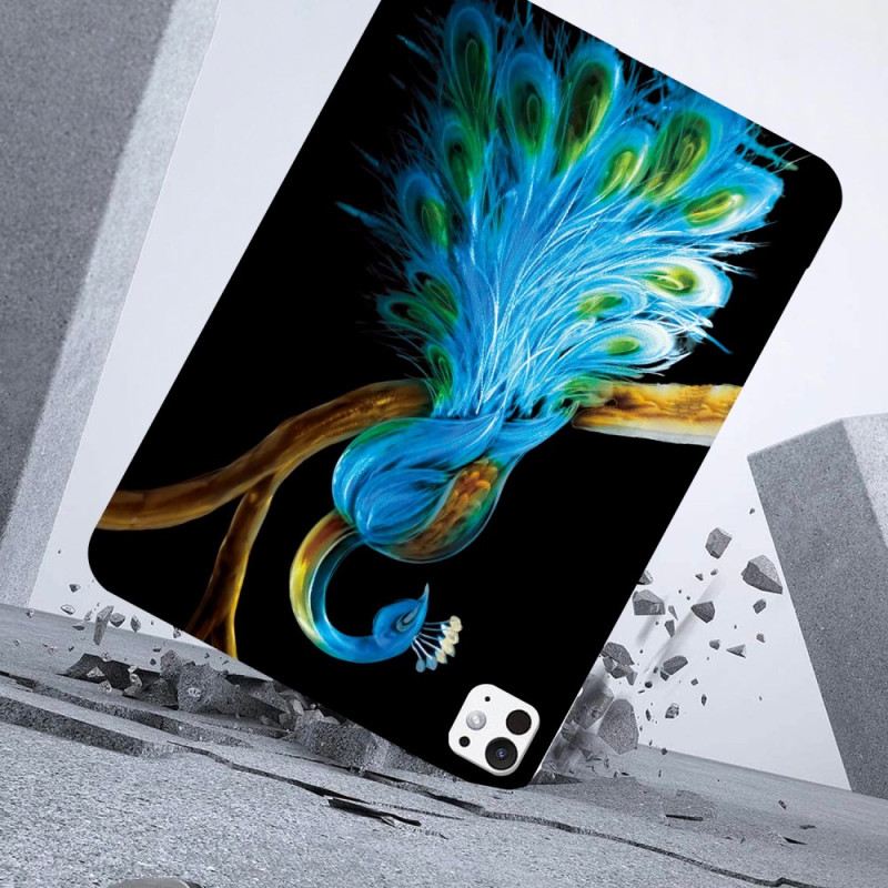 Hülle iPad Pro 13 (2025) Handyhülle Pfauenmotiv