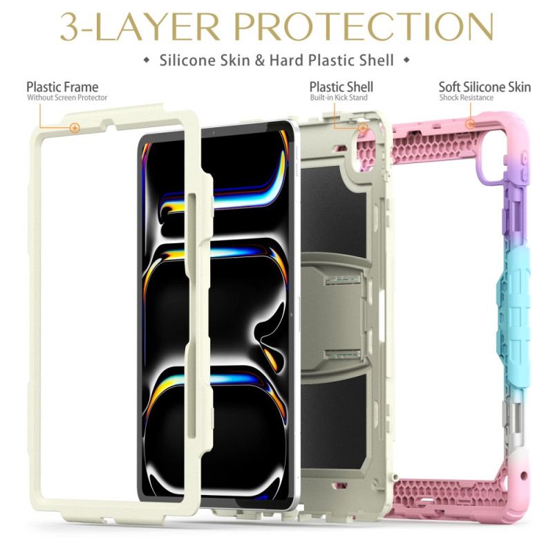 Hülle iPad Pro 13 (2025) Handyhülle Robust Mit Stifthalter Und Schultergurt