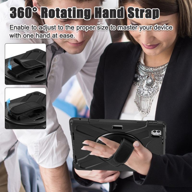 Hülle iPad Pro 13 (2025) Handyhülle Stifthalter Und Schultergurt
