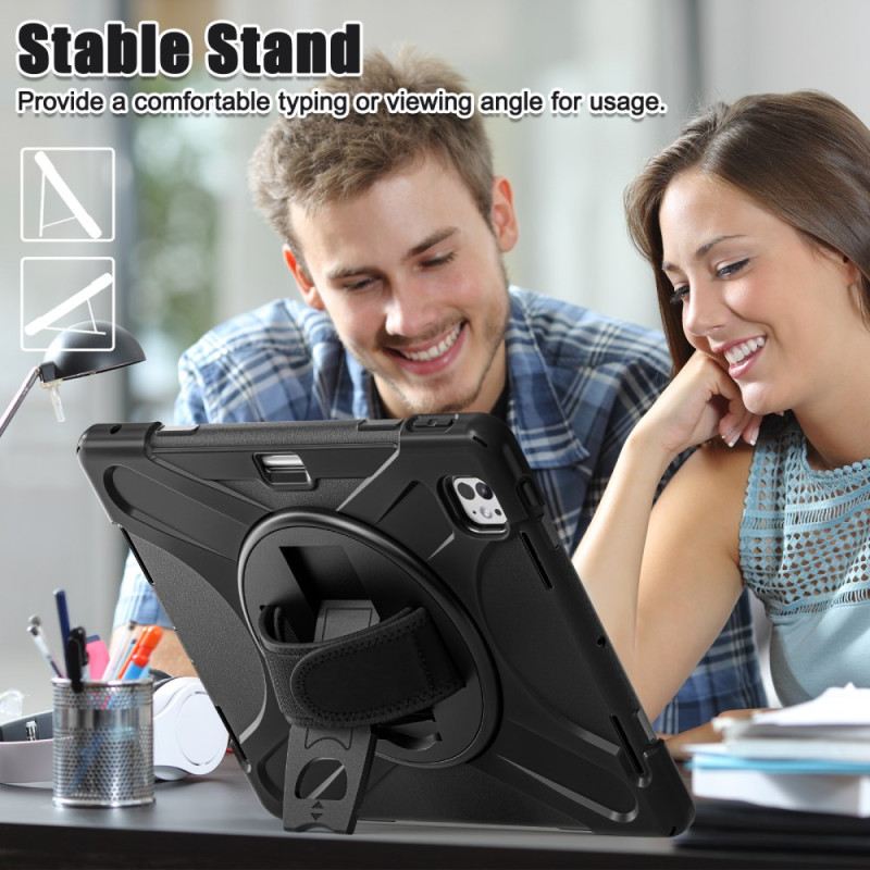 Hülle iPad Pro 13 (2025) Handyhülle Stifthalter Und Schultergurt