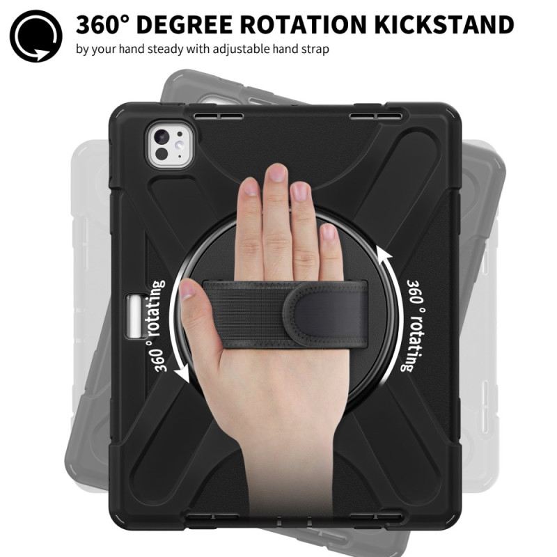 Hülle iPad Pro 13 (2025) Handyhülle Stifthalter Und Schultergurt