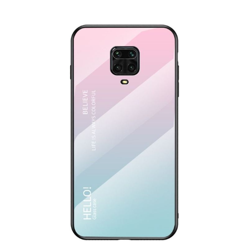 Hülle Für Xiaomi Redmi Note 9S / Redmi Note 9 Pro Glasrückseite Mit Farbverlauf