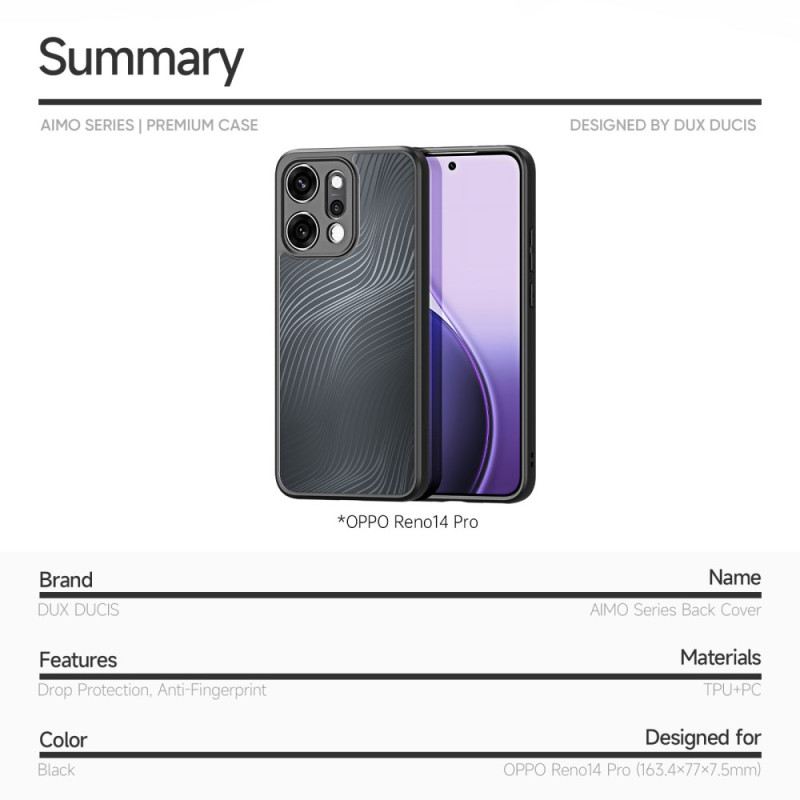 Hülle Für Oppo Reno 14 Pro 5g Aimo-serie