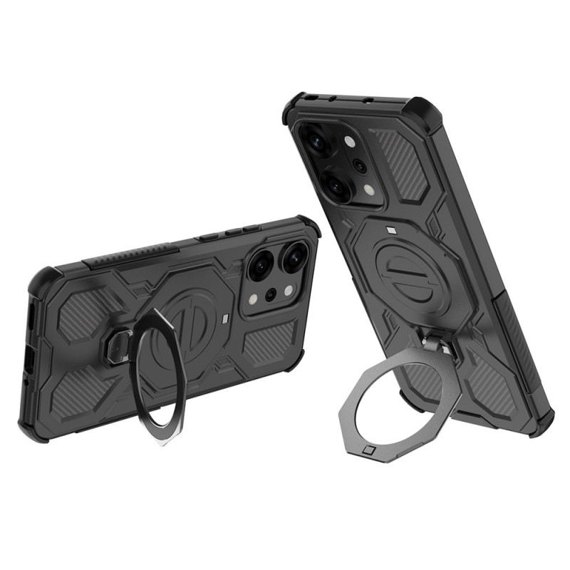 Hülle Oppo Reno 14 Pro 5g Extrem Widerstandsfähiger Magnetverschluss Mit Ringhalter