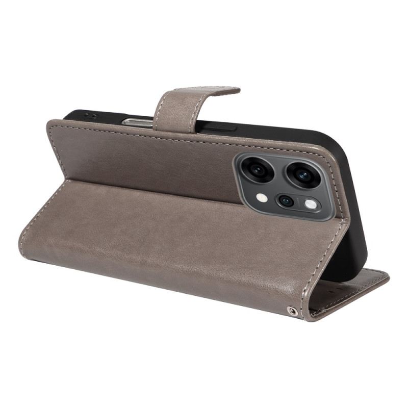 Lederhüllen Für Oppo Reno 14 Pro 5g Katze Und Biene