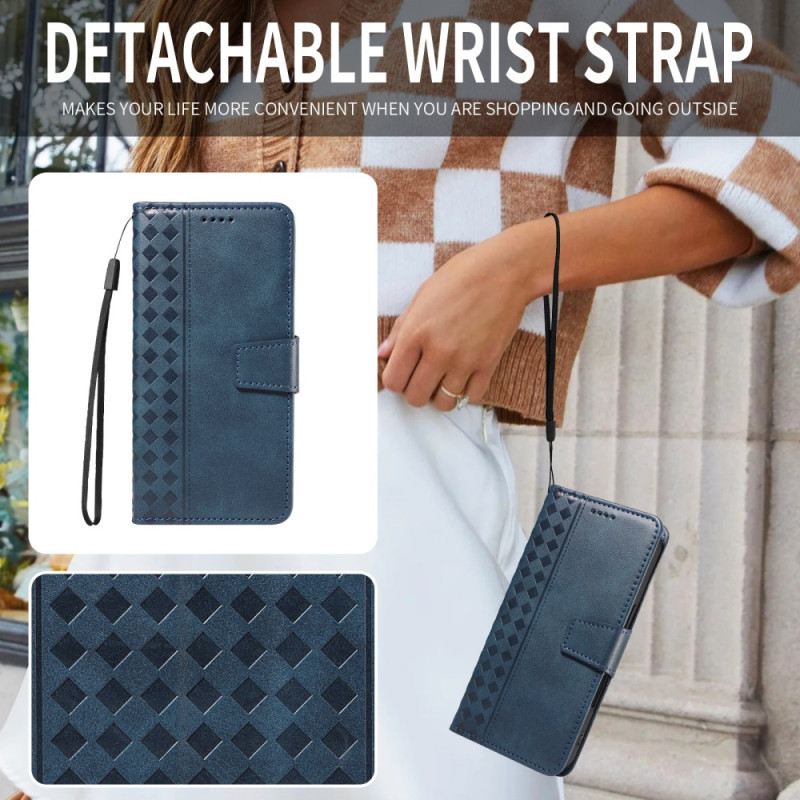 Lederhüllen Für Oppo Reno 14 Pro 5g Rautenmuster