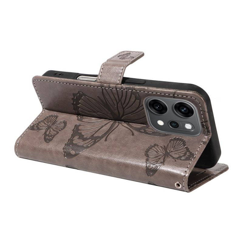 Lederhüllen Für Oppo Reno 14 Pro 5g Riesenschmetterlinge