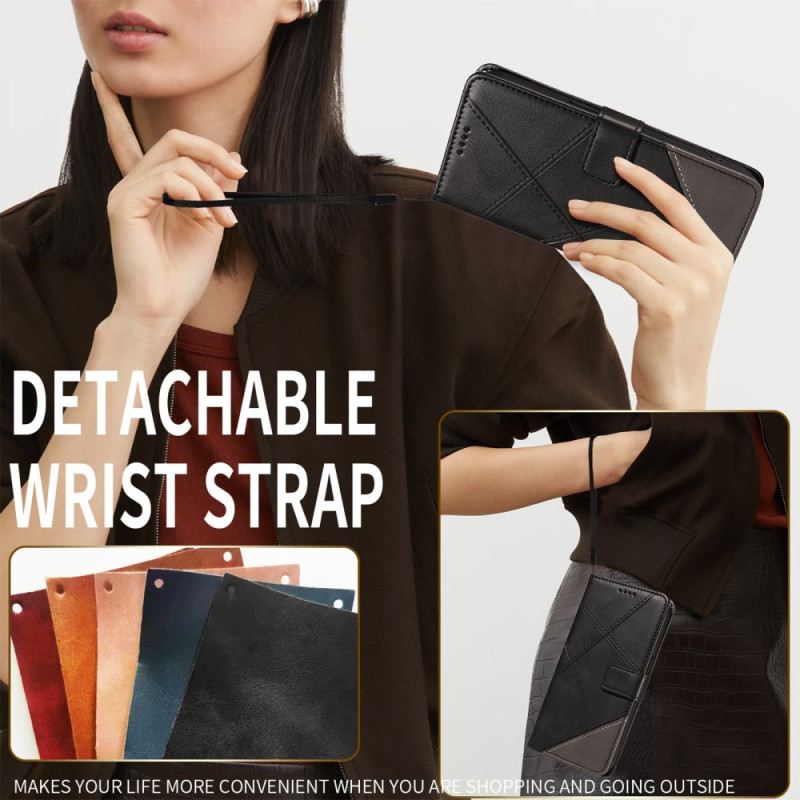 Lederhüllen Oppo Reno 14 Pro 5g Geometrisches Design