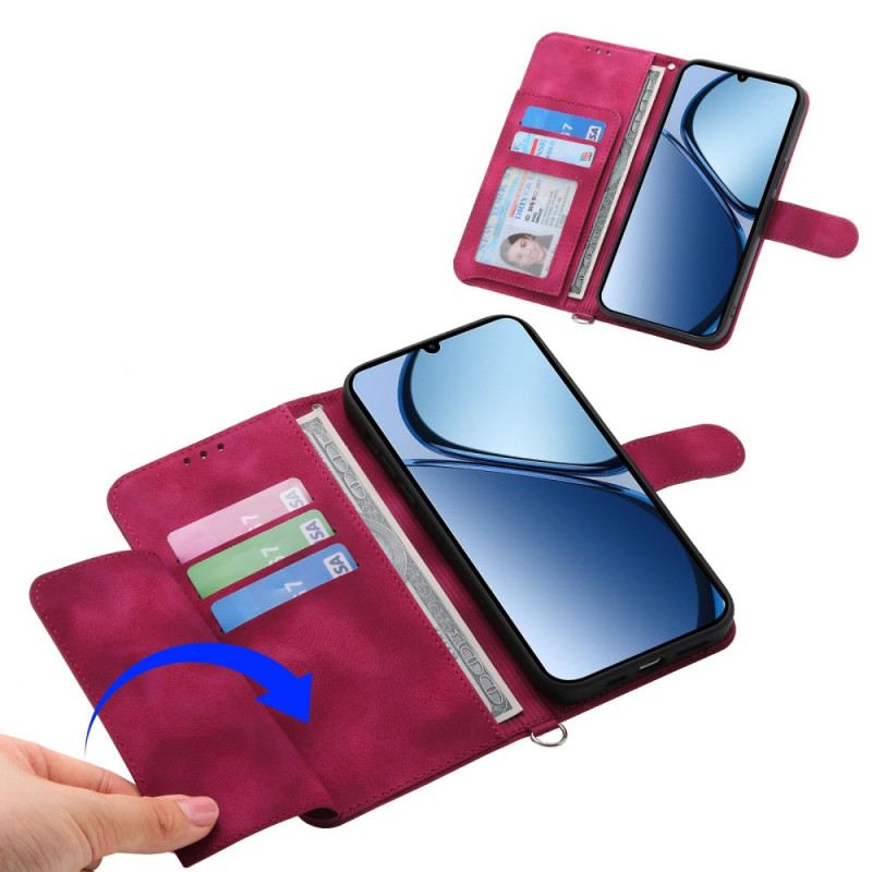 Lederhüllen Oppo Reno 14 Pro 5g Wildlederoptik Mit Riemen Und Schulterriemen