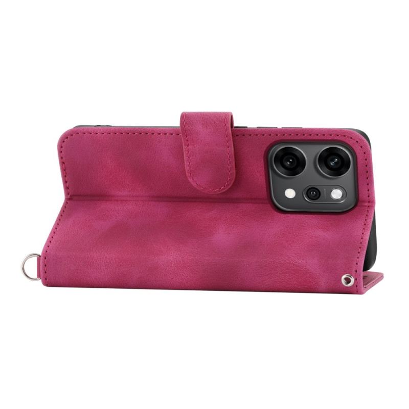 Lederhüllen Oppo Reno 14 Pro 5g Wildlederoptik Mit Riemen Und Schulterriemen