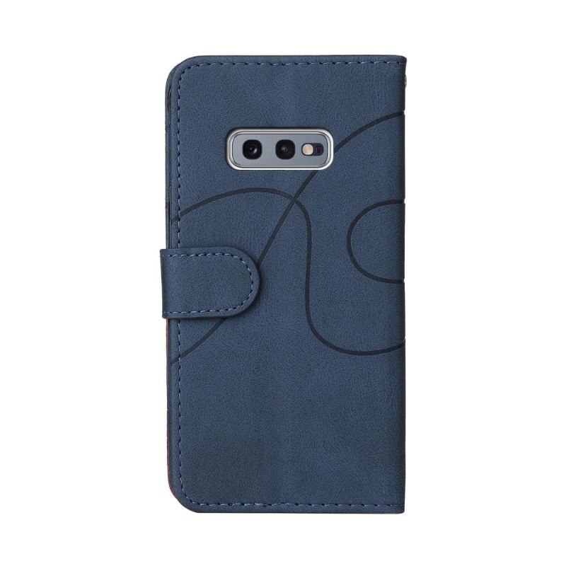 Lederhüllen Für Samsung Galaxy S10e Anti-Sturz Bicolor Künstlerisch