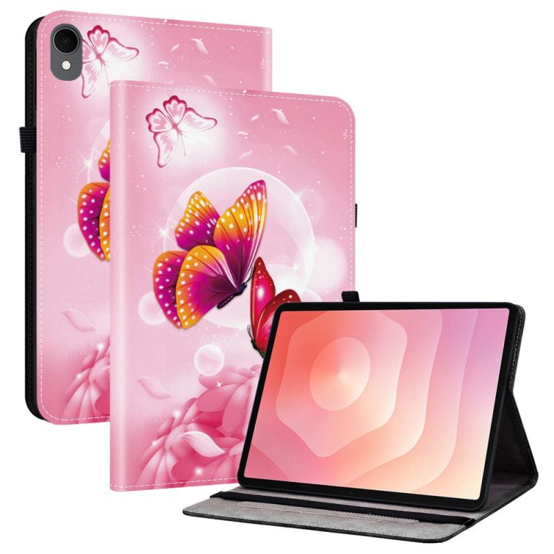 Case Samsung Galaxy Tab S11 Rosa Schmetterlinge