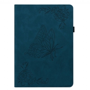 Case Samsung Galaxy Tab S11 Schmetterling In Wildlederoptik
