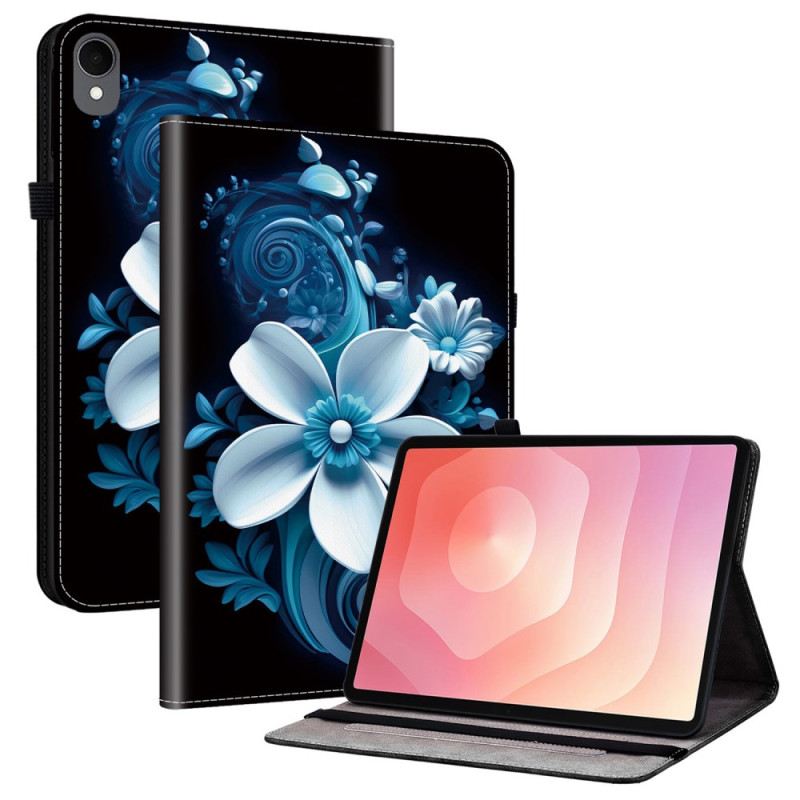 Case Samsung Galaxy Tab S11 Schwarz Orchideen