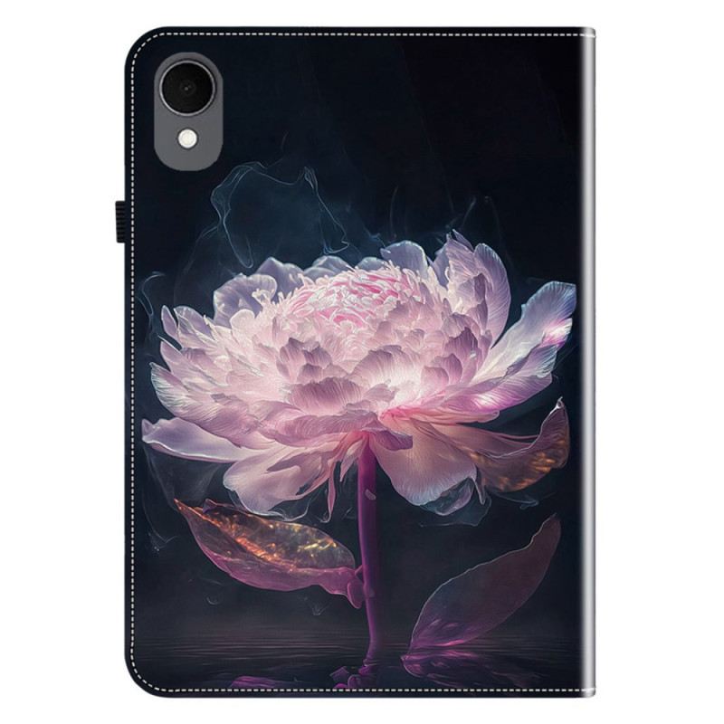 Flip Case Samsung Galaxy Tab S11 Handyhülle Lila Pfingstrose