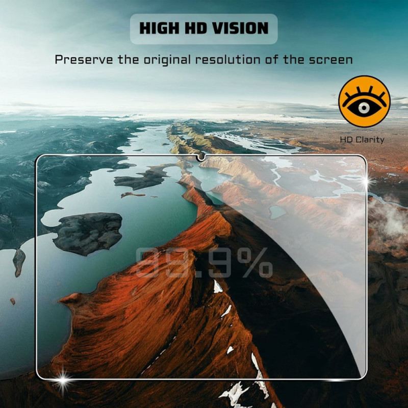 Hülle Für Samsung Galaxy Tab S11 Transparent Mit Displayschutzfolie Aus Gehärtetem Glas