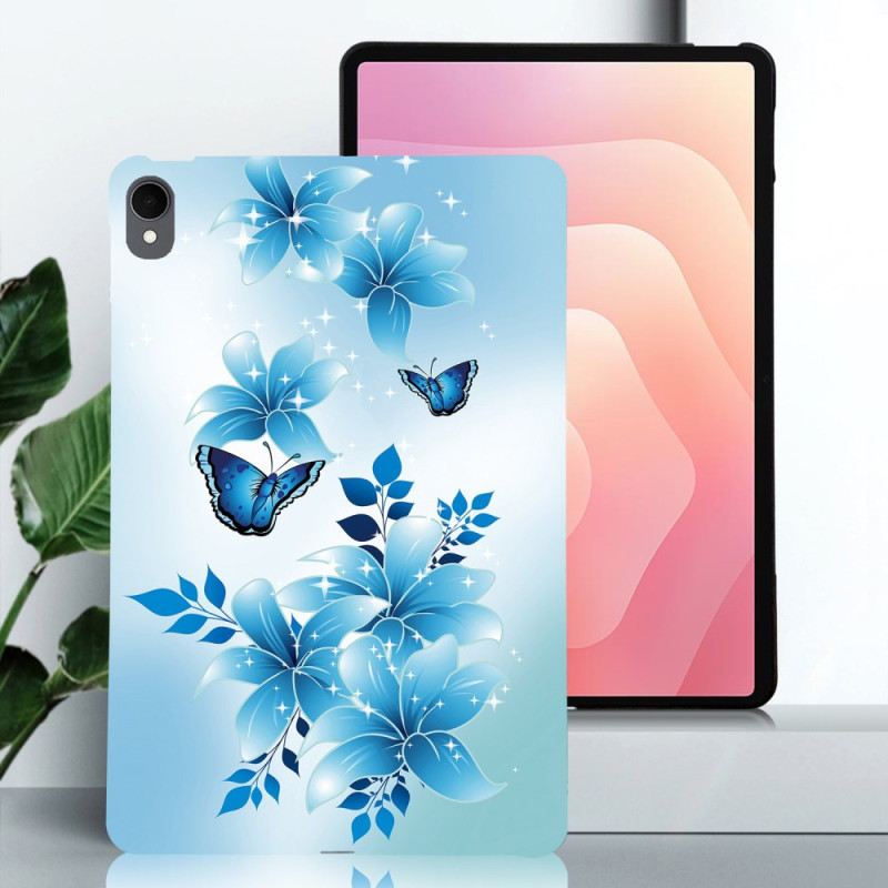 Hülle Samsung Galaxy Tab S11 Kleine Blaue Schmetterlinge