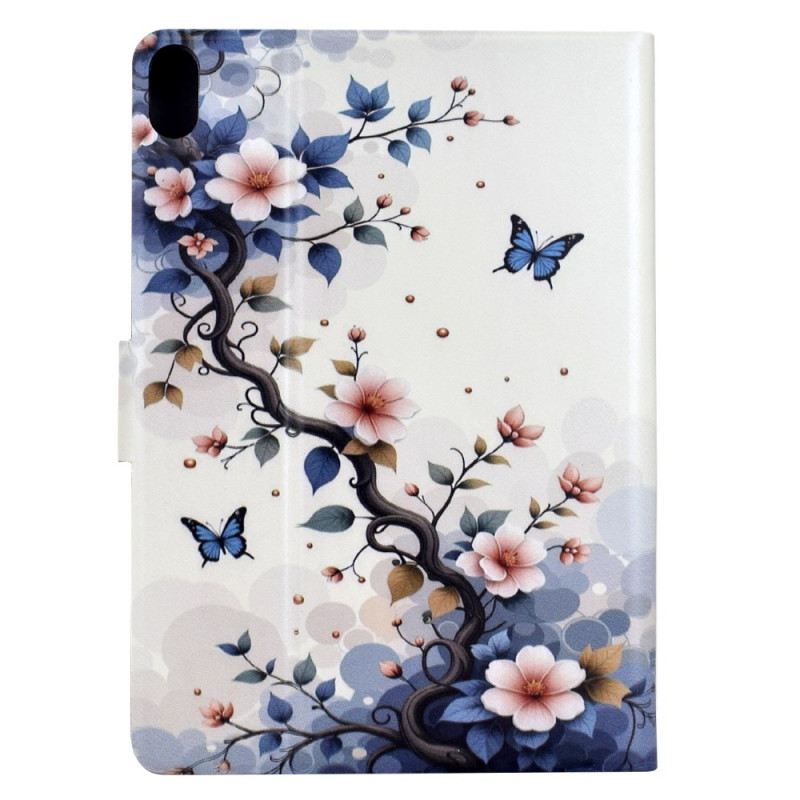 Lederhüllen Für Samsung Galaxy Tab S11 Blumen Und Schmetterlinge
