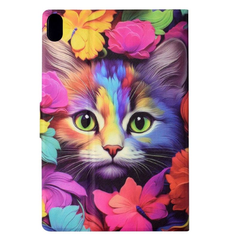 Lederhüllen Für Samsung Galaxy Tab S11 Bunte Katze