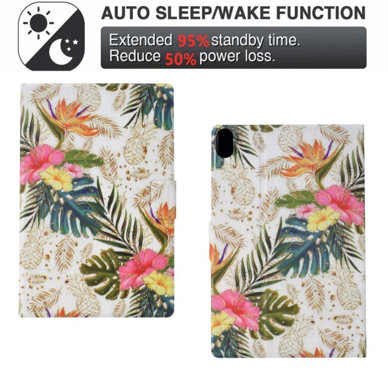 Lederhüllen Für Samsung Galaxy Tab S11 Goldene Ananas