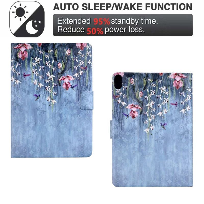 Lederhüllen Samsung Galaxy Tab S11 Blumenregen