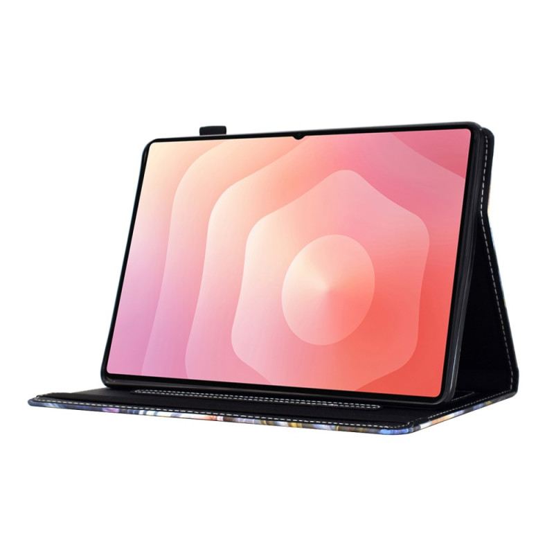 Lederhüllen Samsung Galaxy Tab S11 Bunte Blumen Und Vögel