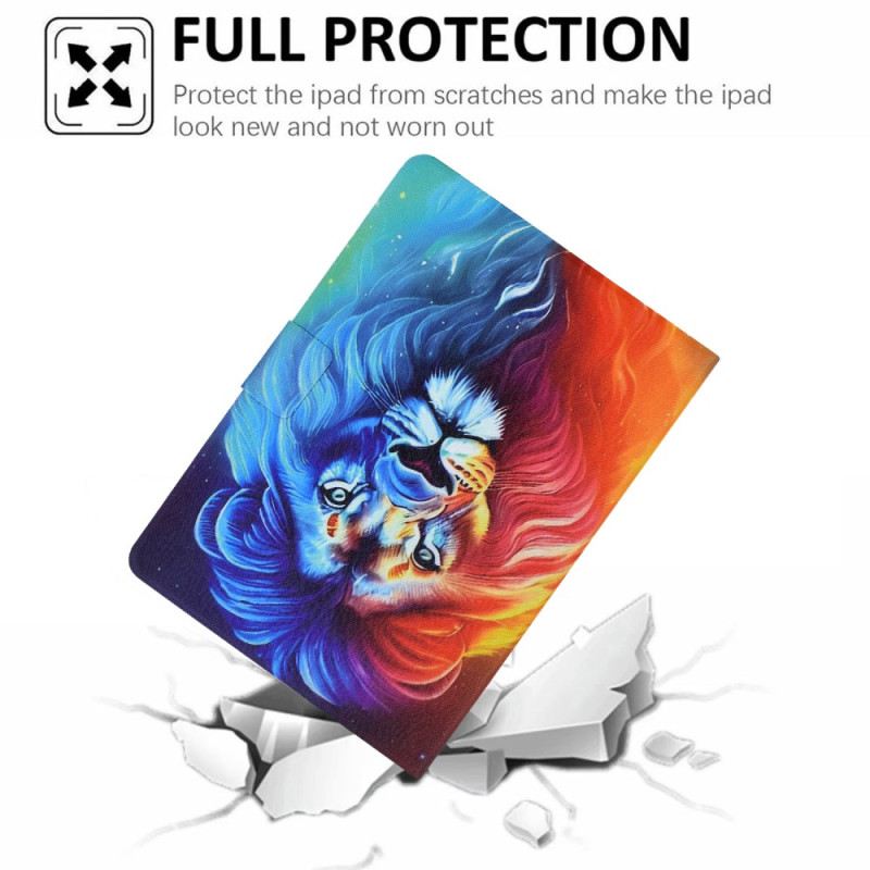 Lederhüllen Samsung Galaxy Tab S11 Bunter Löwe