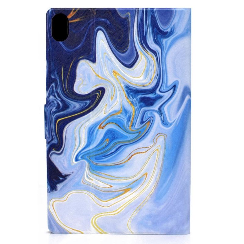 Lederhüllen Samsung Galaxy Tab S11 Handyhülle Blauer Marmor