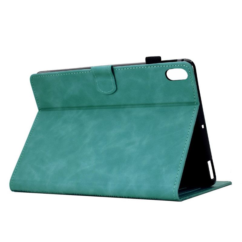 Lederhüllen Samsung Galaxy Tab S11 Handyhülle Katzenmotiv In Wildlederoptik