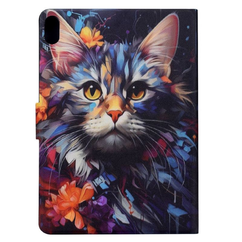 Lederhüllen Samsung Galaxy Tab S11 Handyhülle Künstlerische Katze