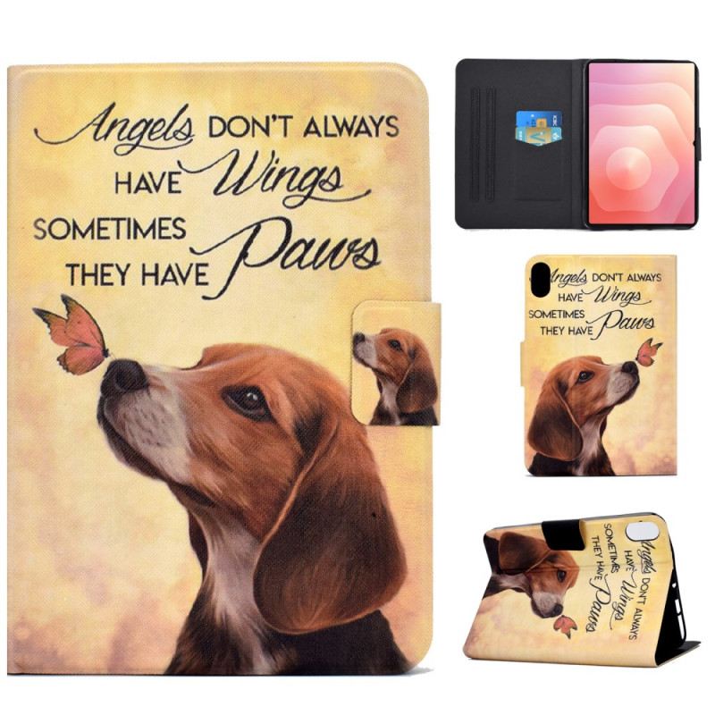 Lederhüllen Samsung Galaxy Tab S11 Hund Und Schmetterling