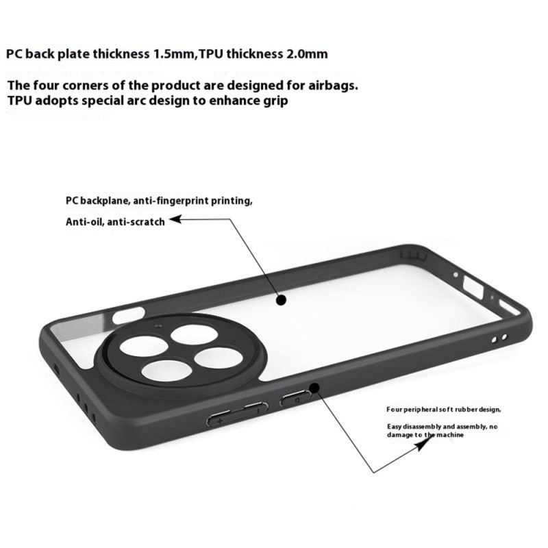 Hülle Oneplus 13 Handyhülle Hybrid-felge Schwarz