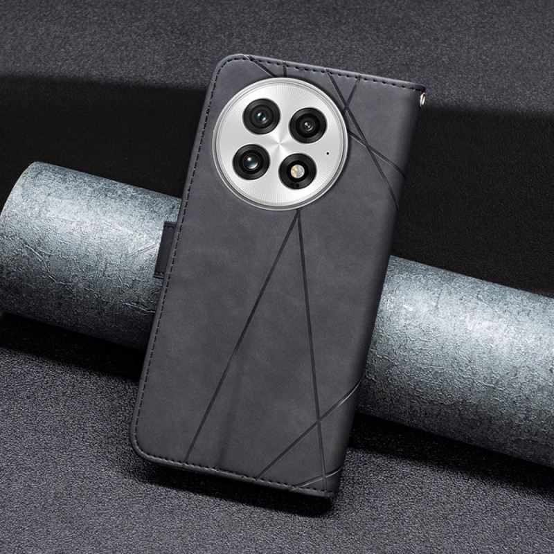 Lederhüllen Für Oneplus 13 Abeel Geometrisches Muster