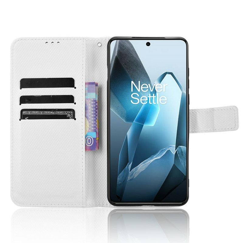 Lederhüllen Für Oneplus 13 Diamantstruktur