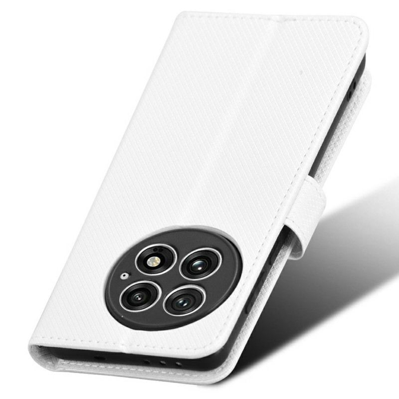 Lederhüllen Für Oneplus 13 Diamantstruktur