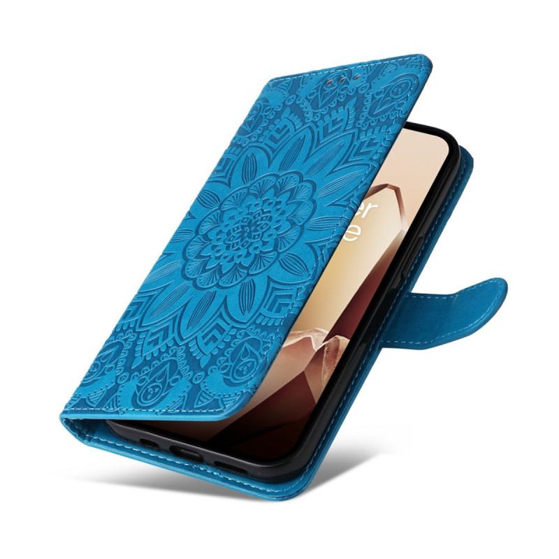 Lederhüllen Für Oneplus 13 Sonnenblumenmuster