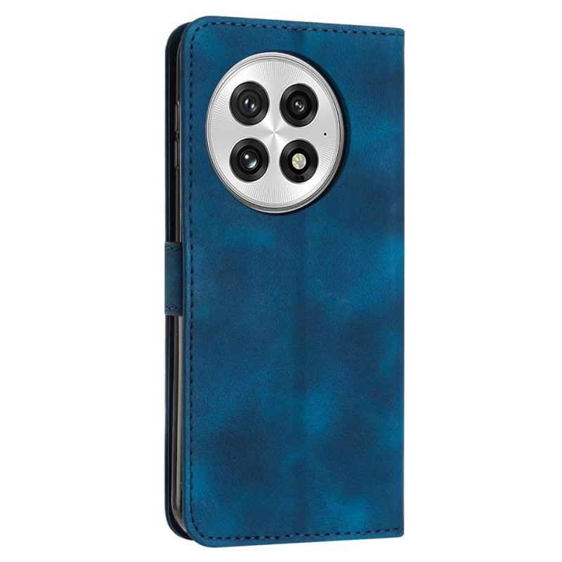 Lederhüllen Für Oneplus 13 Streifen In Wildlederoptik