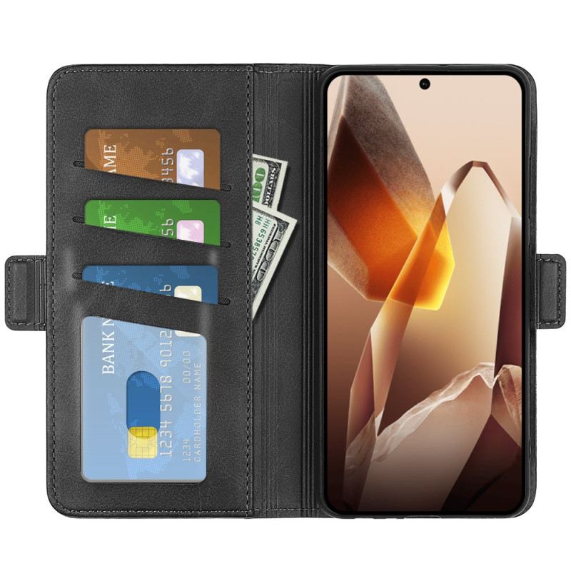 Lederhüllen Oneplus 13 Handyhülle Doppelverschluss