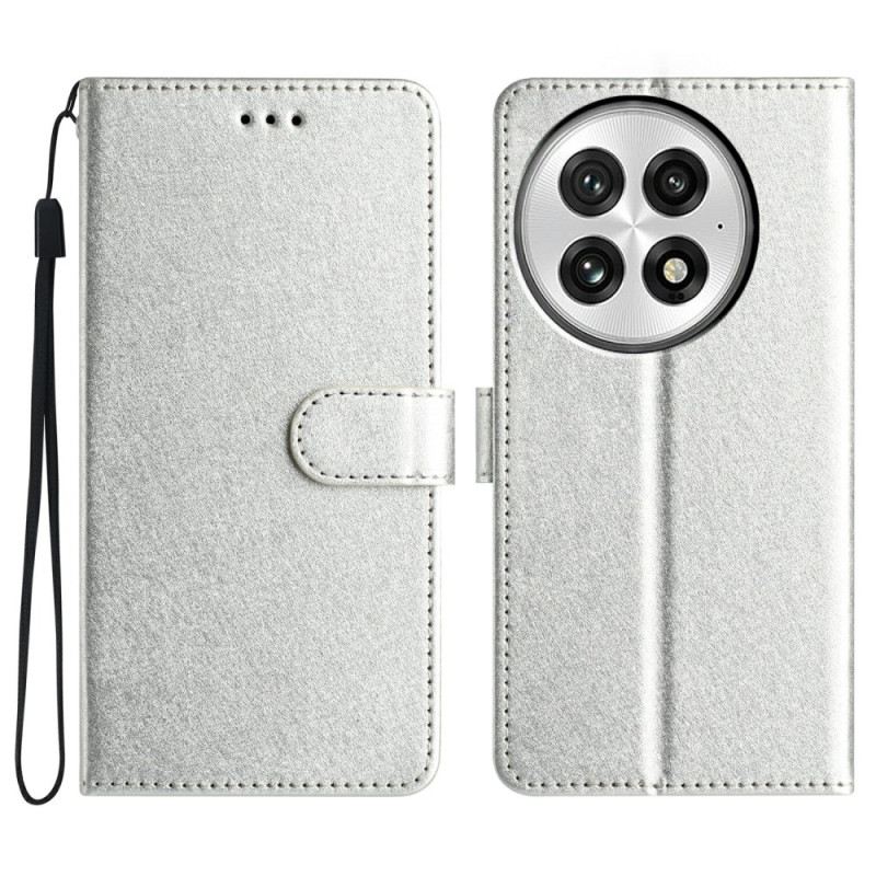 Lederhüllen Oneplus 13 Seidenstruktur