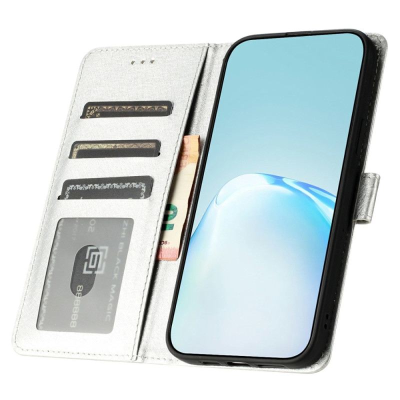 Lederhüllen Oneplus 13 Seidenstruktur