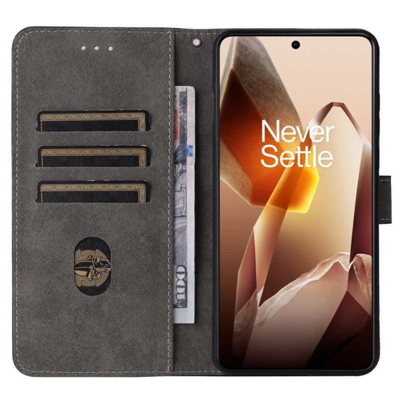 Lederhüllen Oneplus 13 Wildleder-effekt Mit Rfid-schutz
