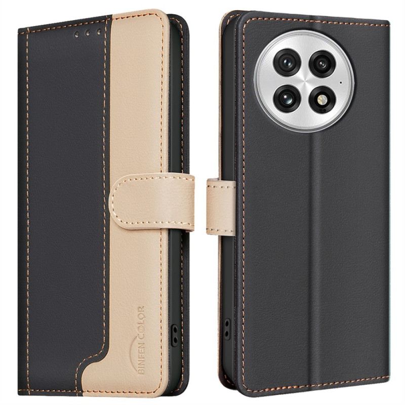 Lederhüllen Oneplus 13 Zweifarbig Mit Rfid-blockierung Binfen Color